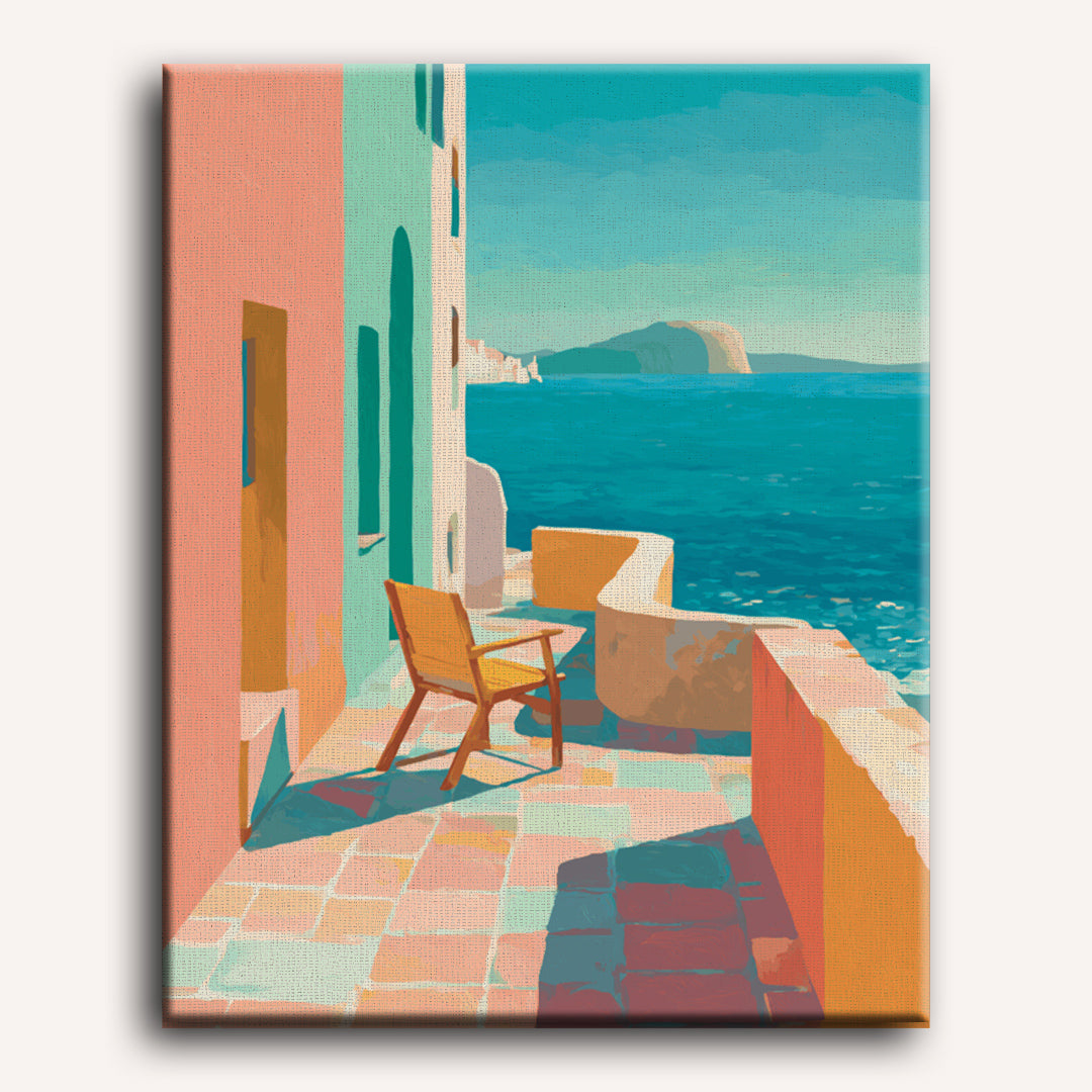 Sunlit Mediterranean Patio Scene - Detail 2