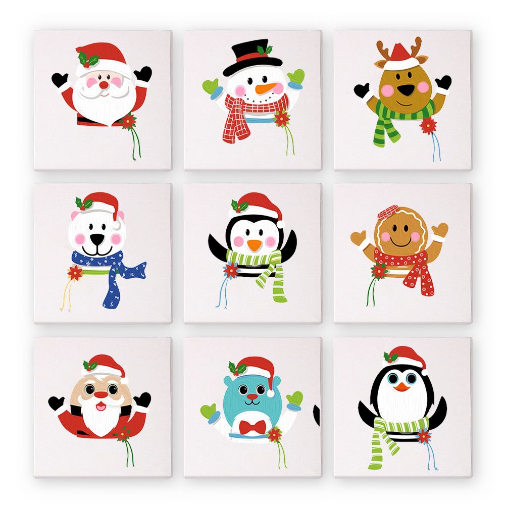 Festive Mini Masterpieces Collection - Paint by Numbers Kit