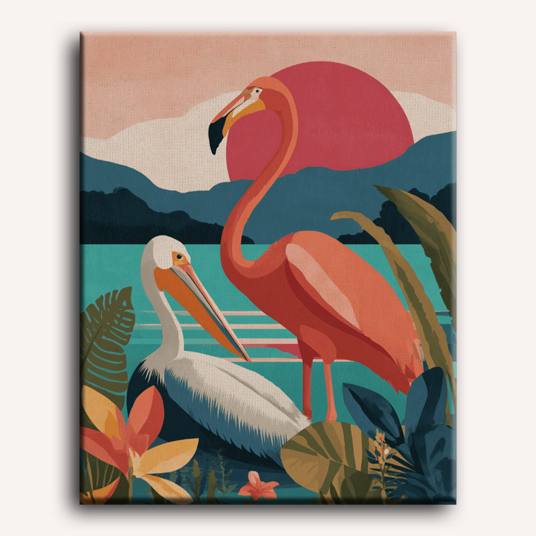 Tropical Dreams Horizon | Paint by Number - Detail 2