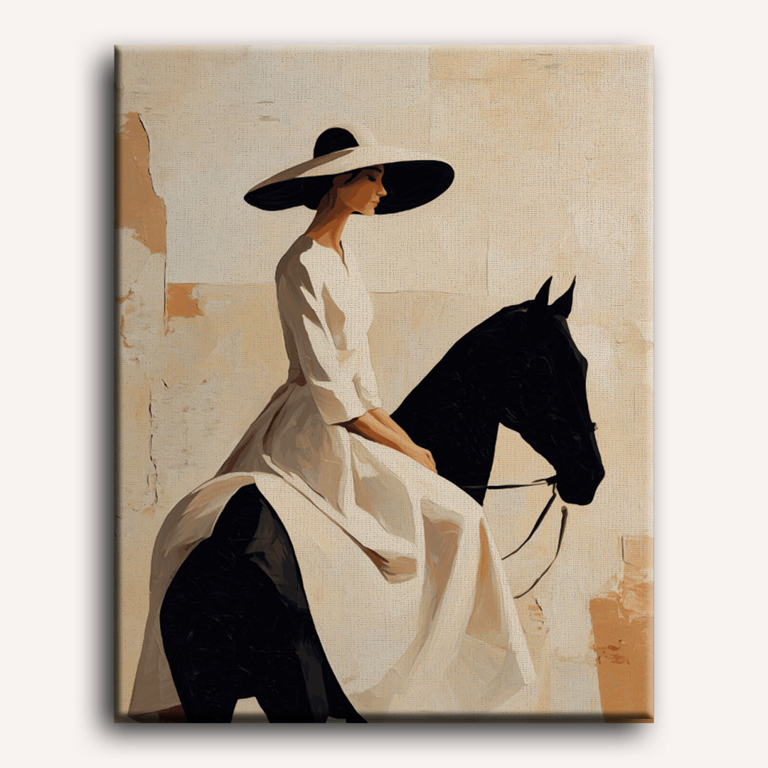 Graceful Gallop: Elegant Equine Portrait - Detail 2