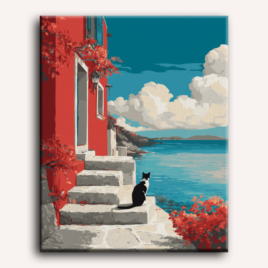 Charming Red House Scene - Detail 2