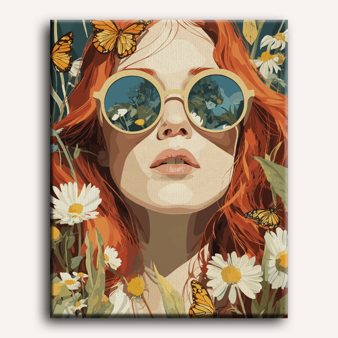 Floral Reflections | Paint by Number - Detail 2