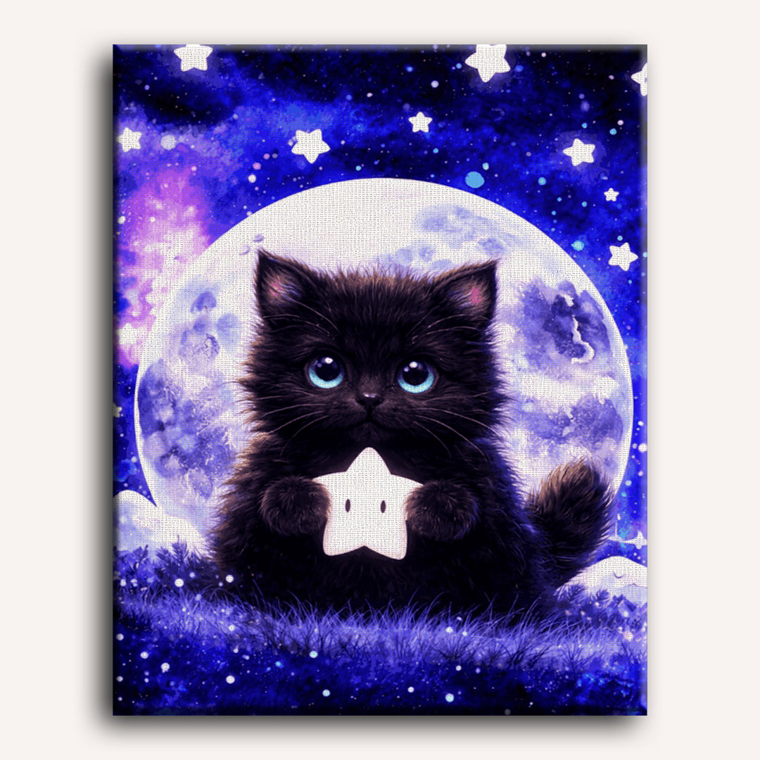 Starry Night Kittens | Dreamy Fantasy - Detail 2