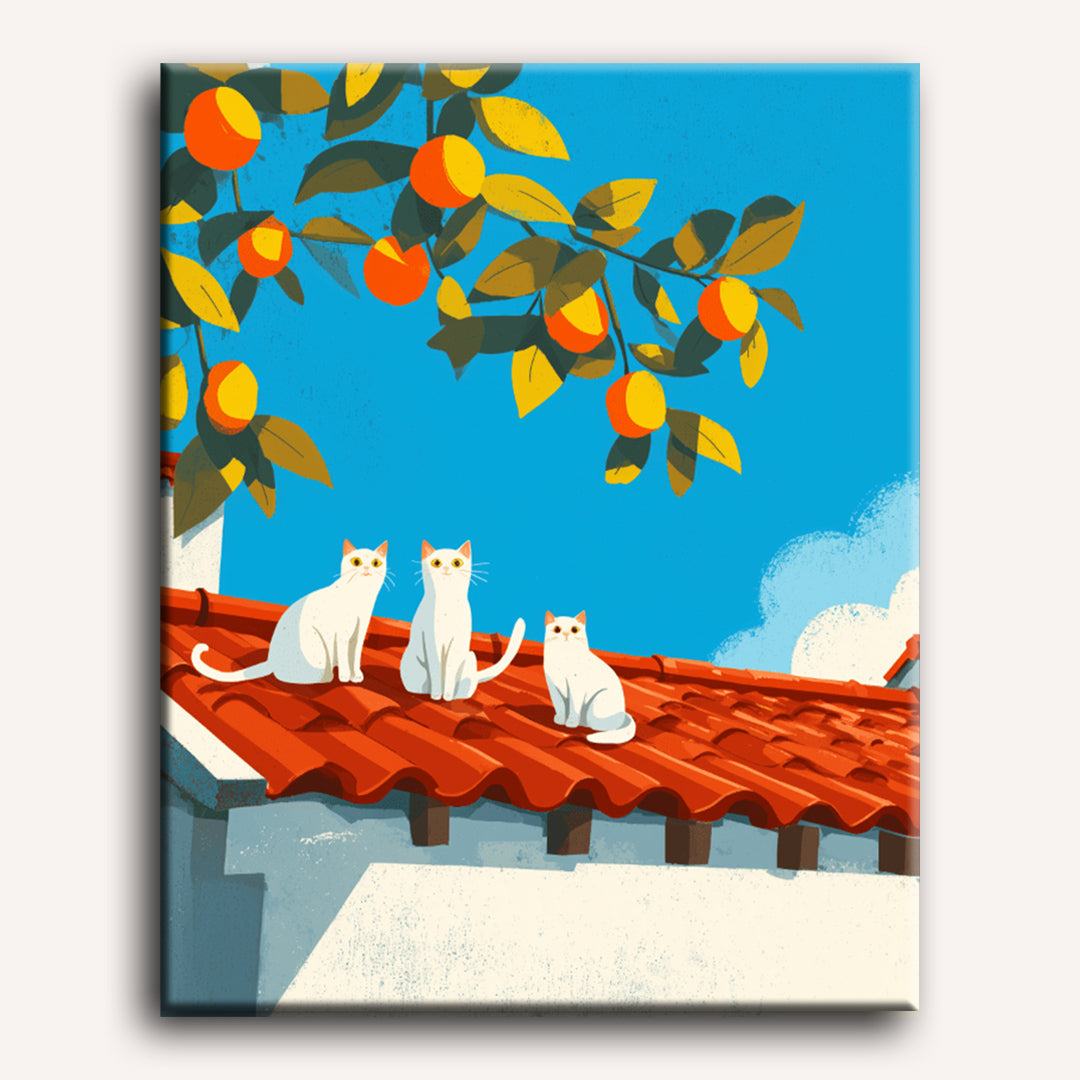 Sunlit Rooftop Gathering - Detail 2