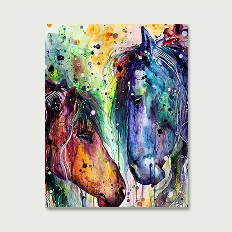 Colorful Horses of Love - Detail 2