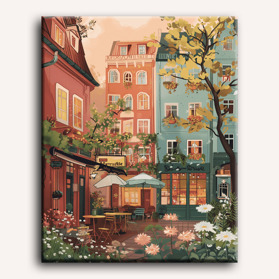 Springtime Urban Garden Scene - Detail 2