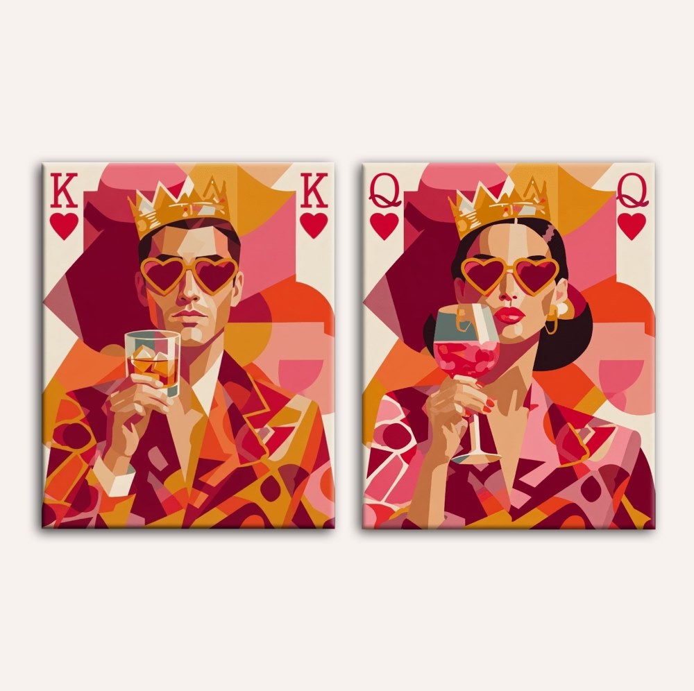 Valentine’s Royal Love Duo - Paint by Numbers Kit