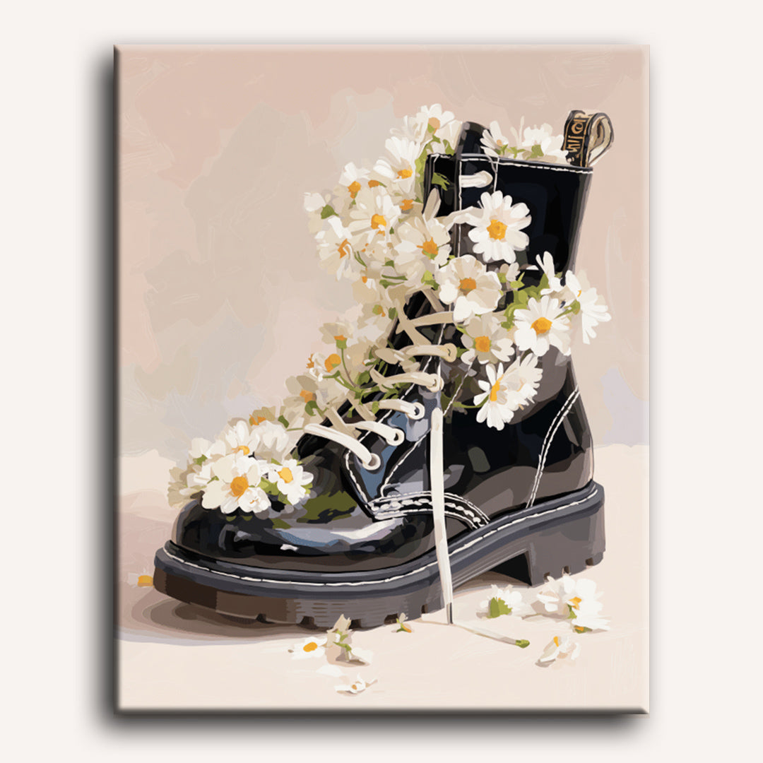 Spring Steps & Daisies - Detail 2