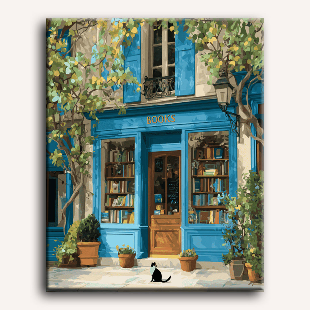 Books & Greenery Haven | Paint by Number - Detail 2