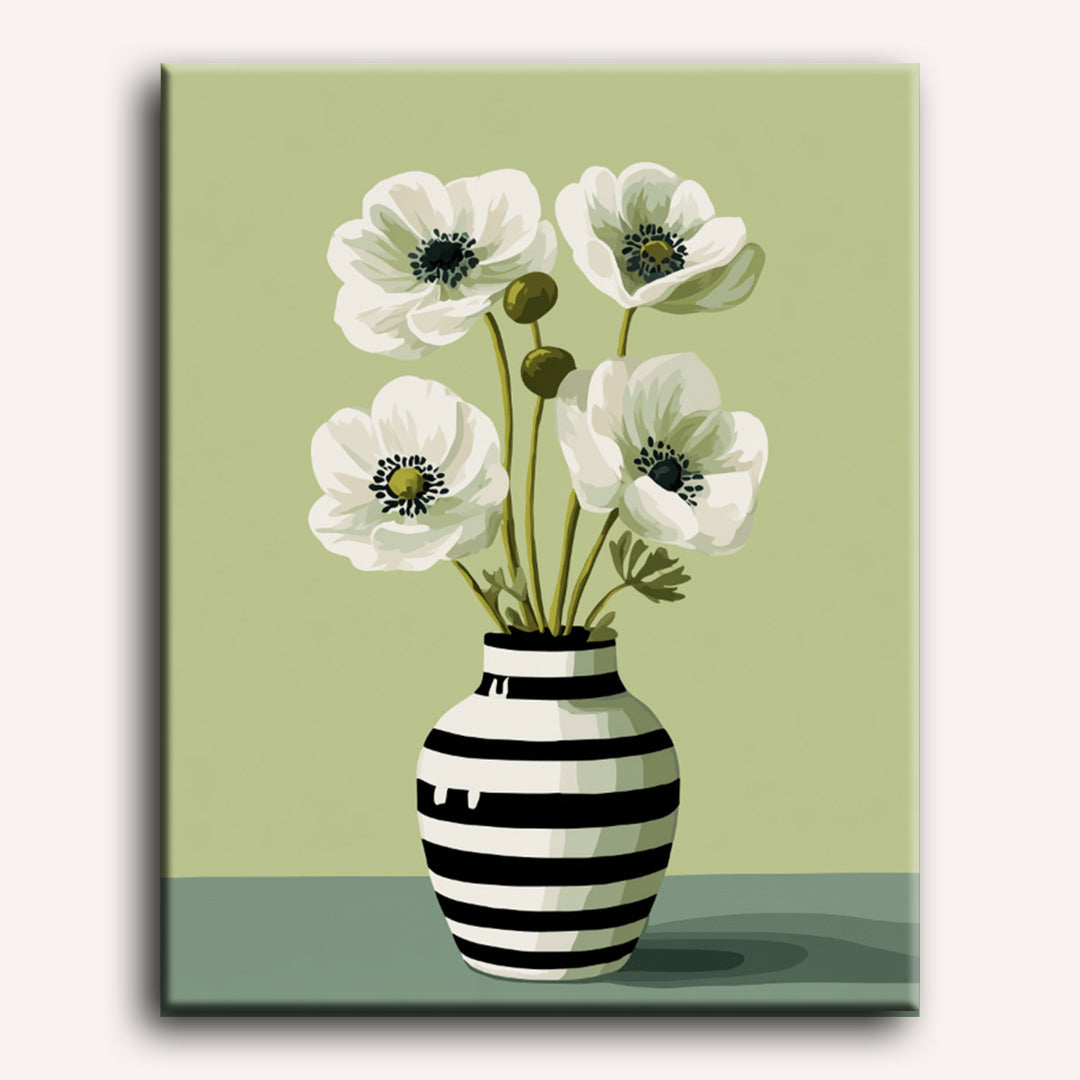 Elegant White Blooms - Detail 2