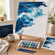 Abstract Ocean Waves Paint by Numbers Kit
