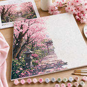 Cherry Blossom Path Paint by Numbers Kit