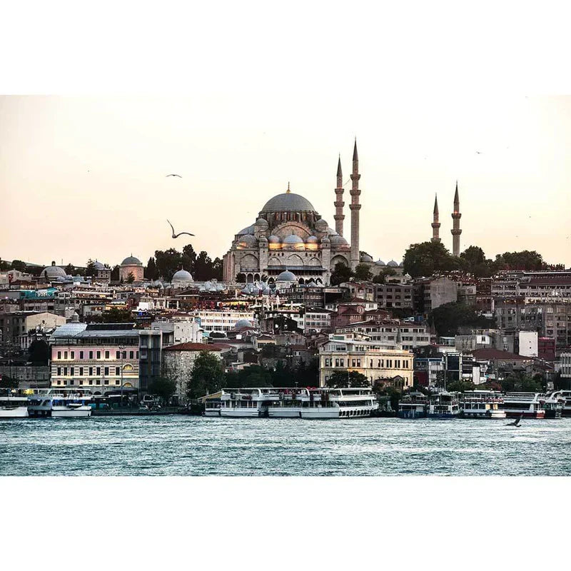 Istanbul Sunset Over the Bosphorus - Paint by Numbers Kit