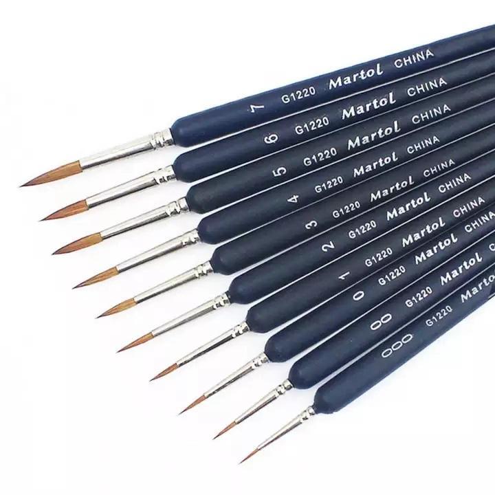 Premium 10-Piece Paintbrush Set - Paint by Numbers Kit