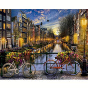 Amsterdam’s Charming Canal Scene - Paint by Numbers Kit