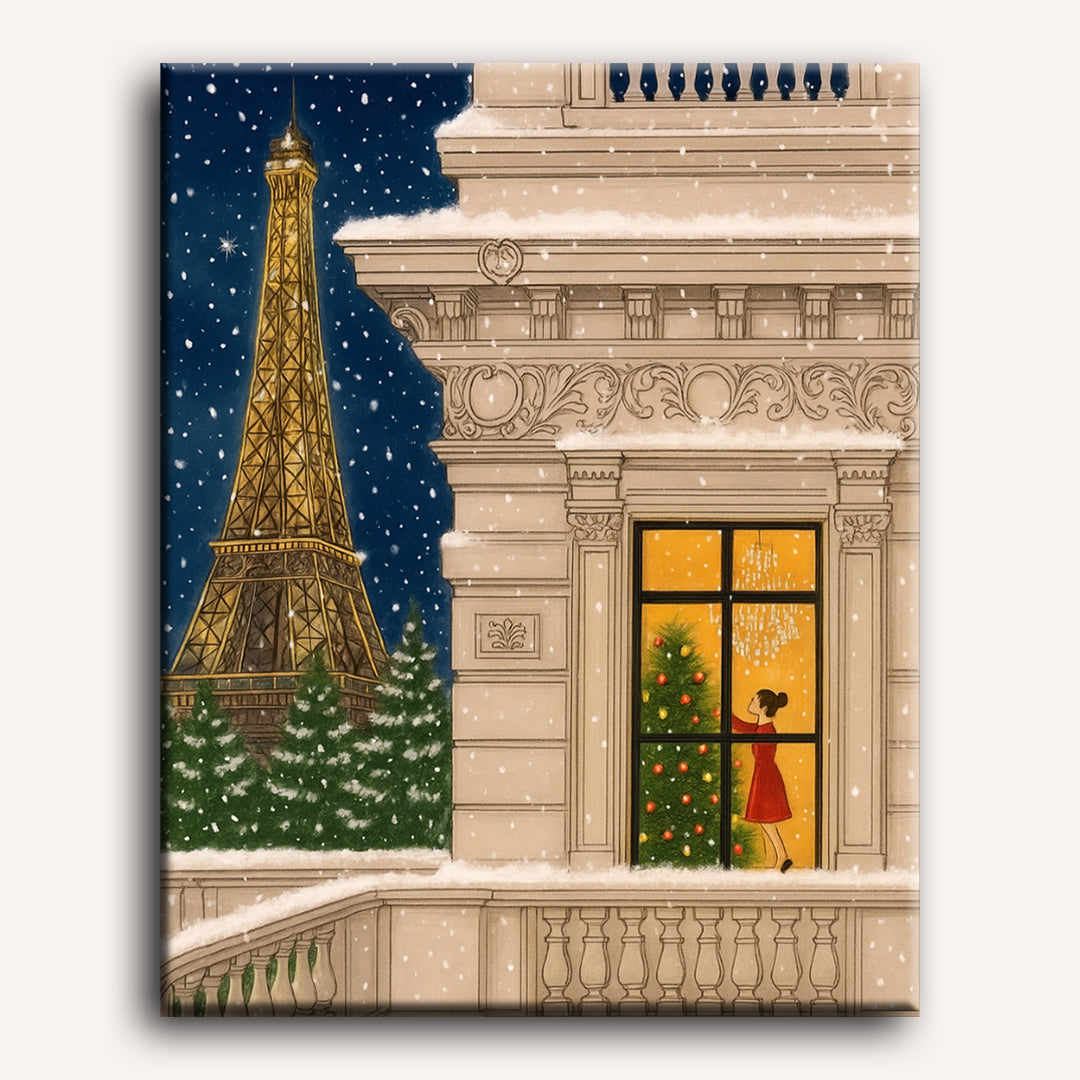 Parisian Christmas Evening - Detail 2