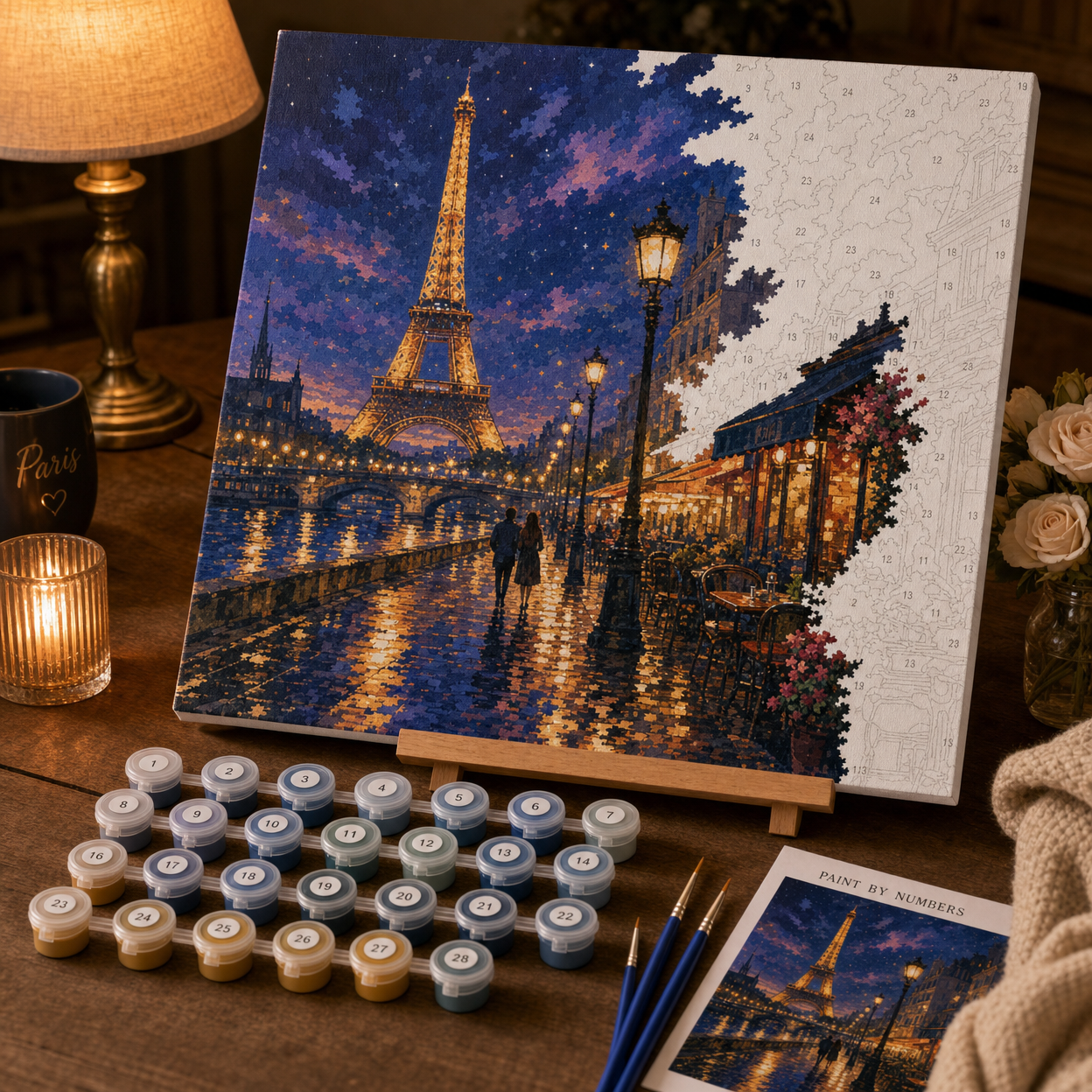 Paris at Night Paint by Numbers Kit