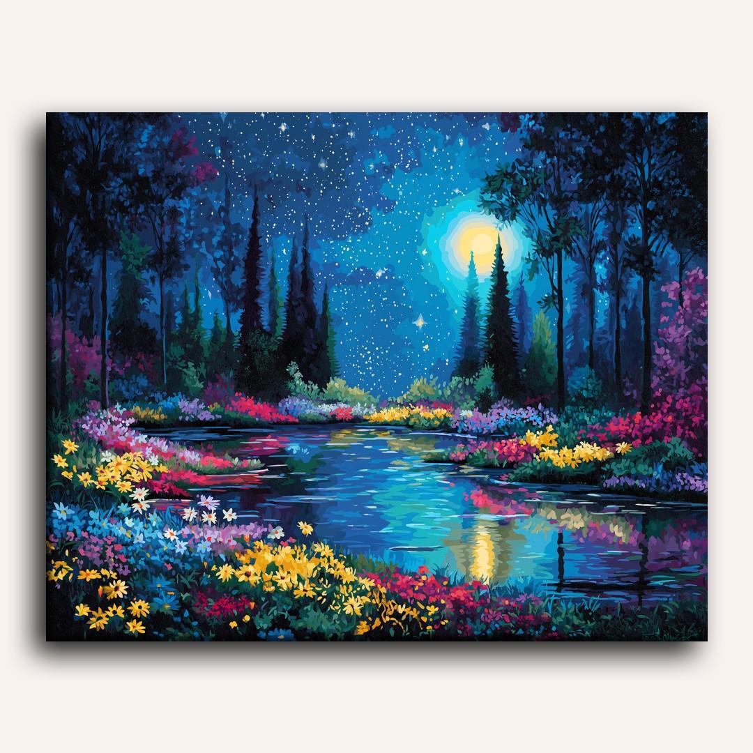 Stars Over the Tranquil Garden - Detail 2