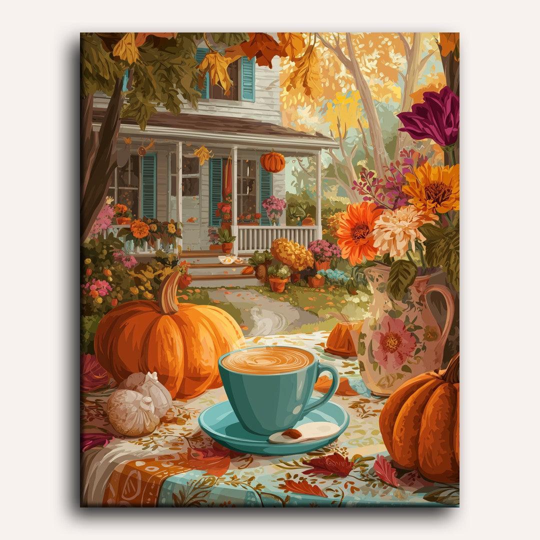 Autumn Morning Coffee & Charm - Detail 2