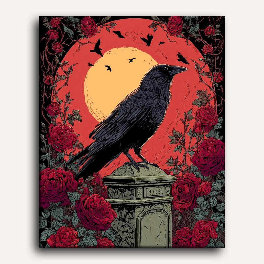 Ravens and Roses of the Night - Detail 2