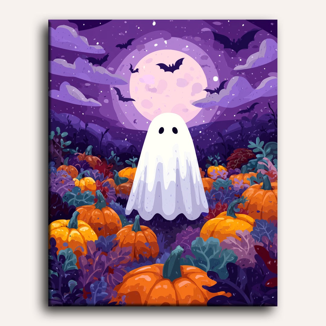Moonlit Shadows: Bat & Ghost Night - Detail 2