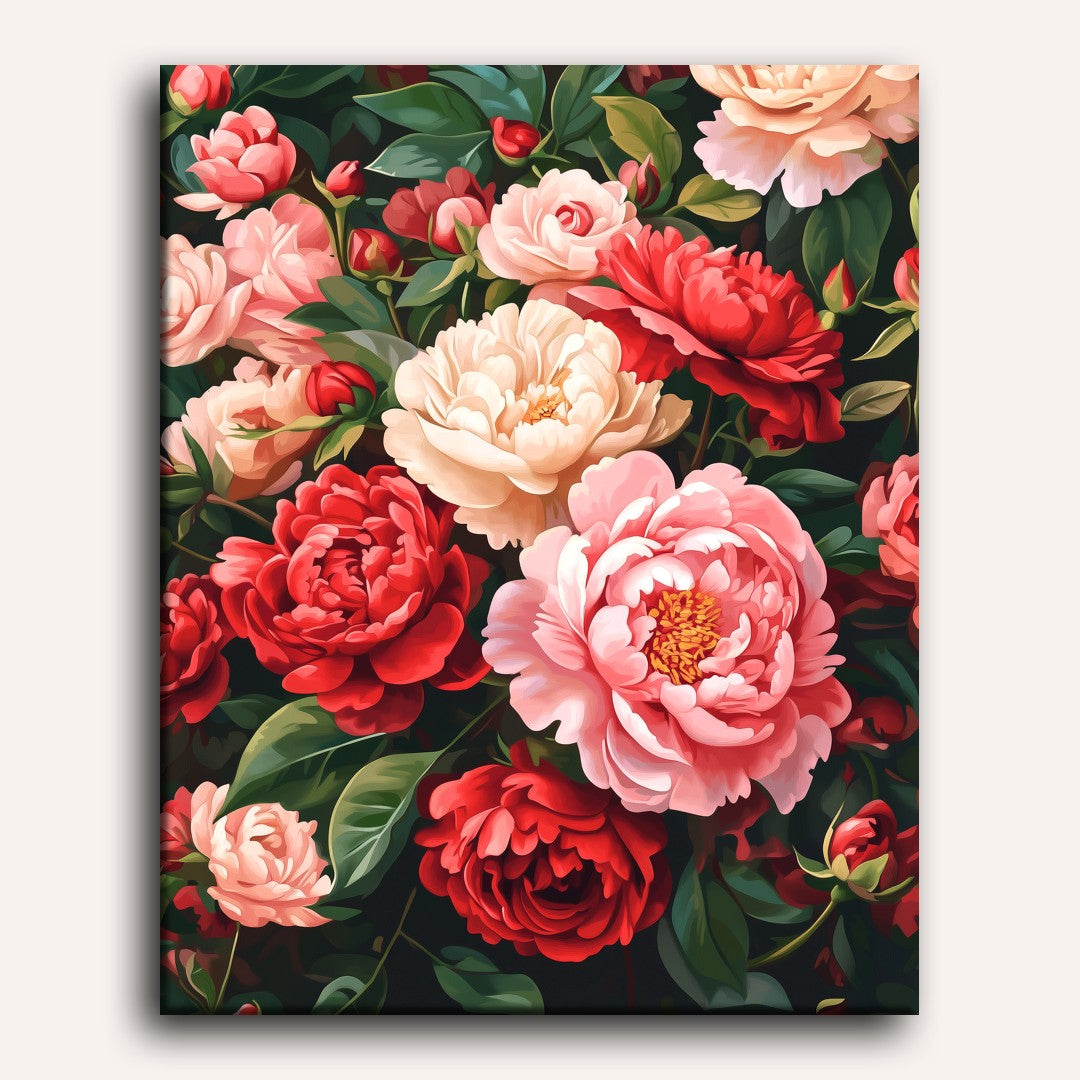 Peony Bliss | Paint by Number - Detail 2