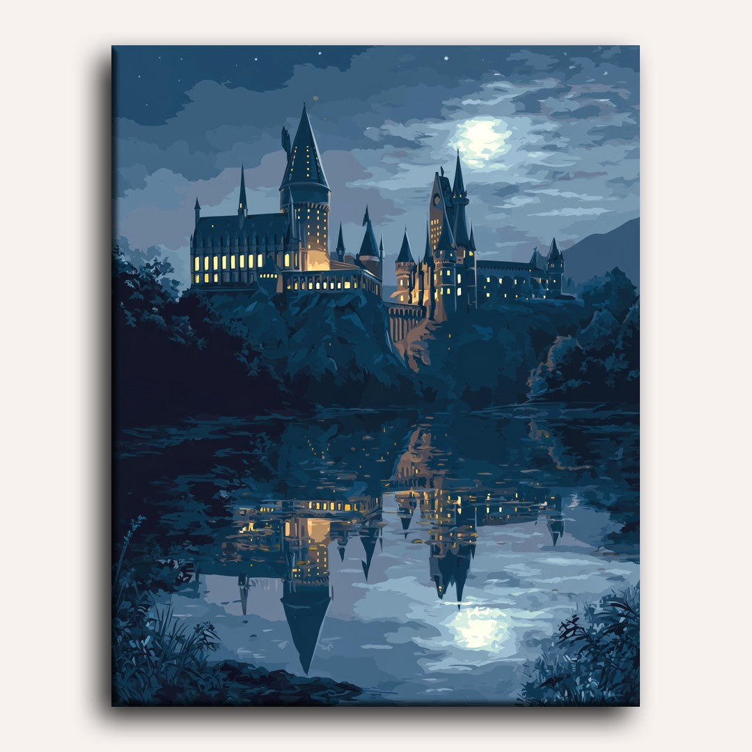 Moonlit Fortress Reflection - Detail 2