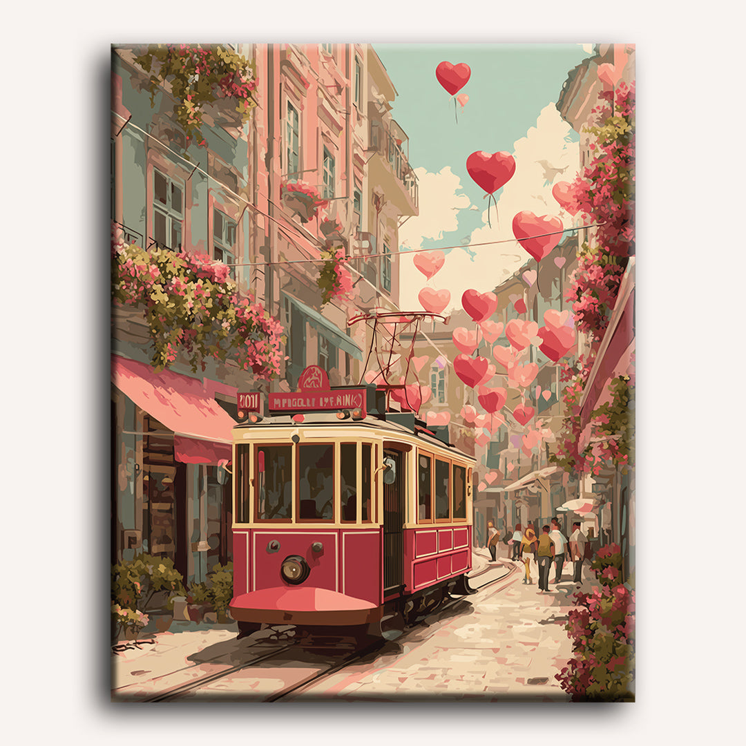 Romantic Tram Ride Scene - Detail 2