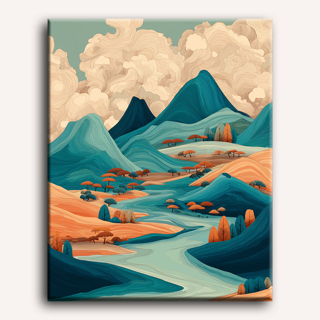 Serene Japanese Landscape - Detail 2