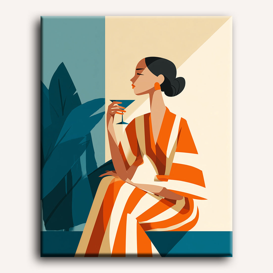 Vibrant Woman & Striped Style - Detail 2